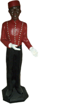 Hotelier Junge Gastronomie Figur Statue Skulptur Figuren Skulpturen Dekoration