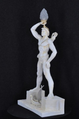 Stehleuchte Lampe Leuchte Antik Statue Figur Skulpturen Skulptur Statuen KOLOSS