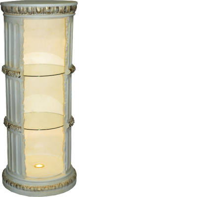 Vitrine Bar Regal Glas Amphore Vase Bodenfase Säule Schrank Vitrinen Regale 1858