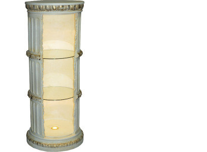 Vitrine Bar Regal Glas Amphore Vase Bodenfase Säule Schrank Vitrinen Regale 1858