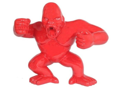 Abstrakte Dekoration Gartenfigur Gorilla Statue Deko Bunt Bemalte Statuen Neu