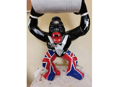 Figuren Statuen Dekoration Deko Gorilla Garten Neu Designer Figur Statue Moderne