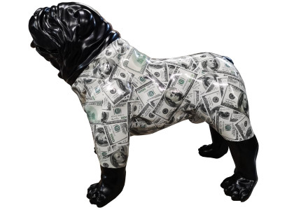 Abstrakte Figur Statue Figuren Dekoration Hund Garten Skulptur Skulpturen 75x90