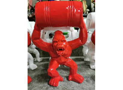 Designer Figur Statue Moderne Figuren Statuen Dekoration Deko Gorilla Garten Neu