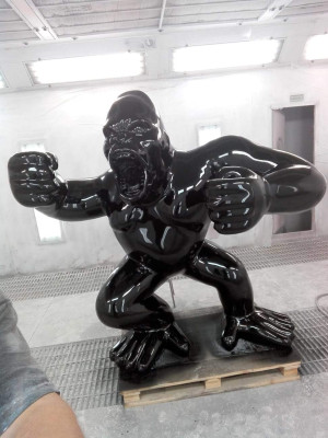 Statuen Dekoration Deko Gorilla Garten Neu Designer Figur Statue Moderne Figuren
