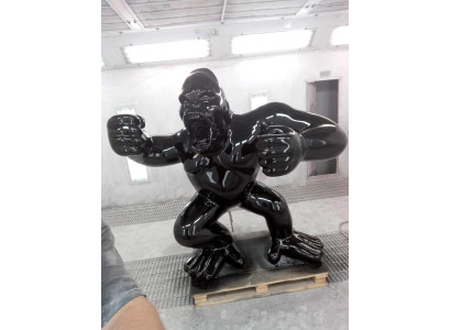 Gartenfigur Gorilla Abstrakte Dekoration Statue Deko Bunt Bemalte Statuen Neu