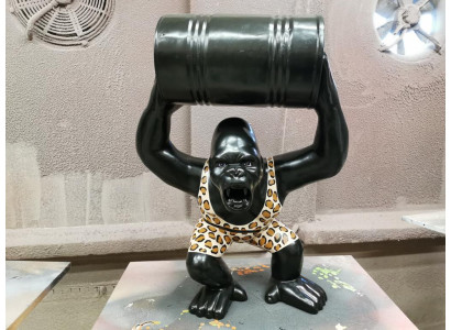 Designer Figur Statue Moderne Figuren Statuen Dekoration Deko Gorilla Garten Neu
