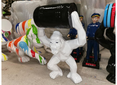 Designer Figur Statue Moderne Figuren Statuen Dekoration Deko Gorilla Garten Neu