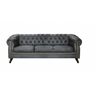 Chesterfield Sofagarnitur 3+2+1 Glasgow Couch Polster Set Sofas Couchen Neu