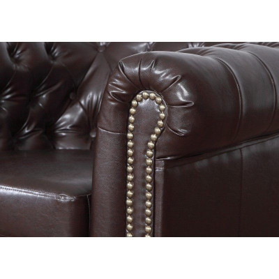 Chesterfield Ledersofa Sofagarnitur Sofa Couch Polster Sitz Sofas Garnituren Neu