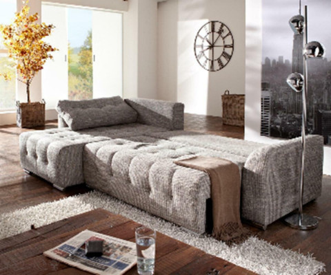 Sofa L-Form Ledersofa Couch Wohnlandschaft Garnitur Design Modern Sofa Ecksofa