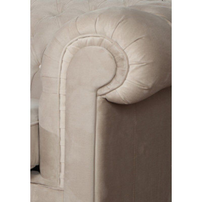 Chesterfield 1 Sitzer Fernsehsessel Club Lounge Relax Sessel Textil Leder Sofas