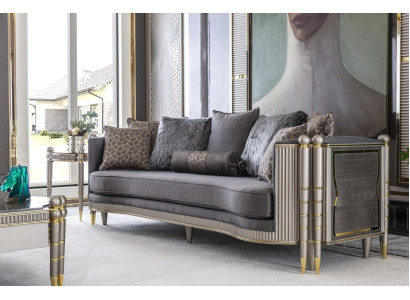 Luxus Dreisitzer xxl Sofa Big Couch Polster Möbel 260cm Design Einrichtung