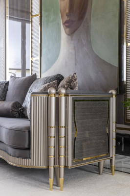 Luxus Dreisitzer xxl Sofa Big Couch Polster Möbel 260cm Design Einrichtung