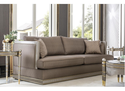 Luxus Big Couch Dreisitzer xxl Sofa Polster Möbel 260cm Design Einrichtung