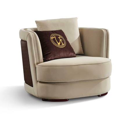 Sessel Fernseh Couch 1 Sitzer Sofa Textil Stoff Couchen Polster Design