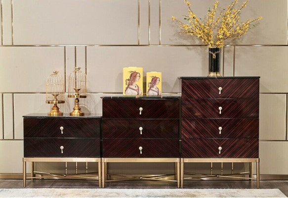 Sideboard Luxus Design Kommode Anrichte Side Deko Lowboard Schrank Wohn