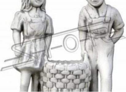 Blumenkübel Natur Pflanz Kübel Dekoration Figur Blumentöpfe Vasen Garten