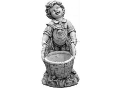 Blumenkübel Natur Pflanz Kübel Dekoration Garten Blumentöpfe Vasen Figur