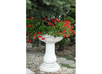 Blumenkübel Pflanz Kübel Dekoration Garten Vasen Natur Blumentöpfe Figur