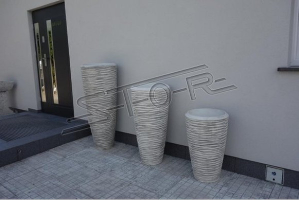 Blumenkübel Pflanz Kübel Dekoration Vasen Figur Garten Blumentöpfe Natur