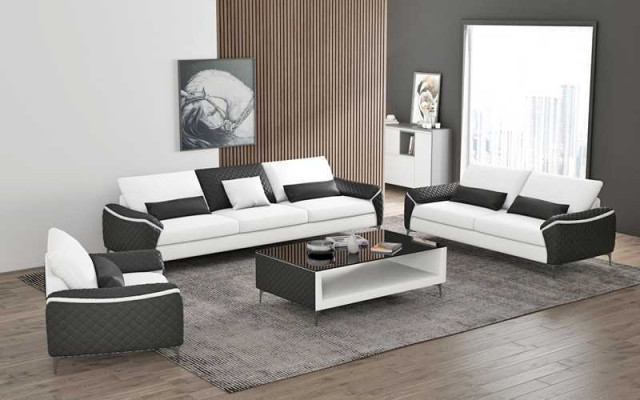 Weiß Sofagarnitur Couchgarnitur Ledersofa Sofa Komplette Wohnzimmer