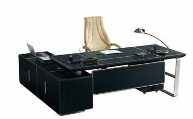 Büro Möbel Einrichtung Schreibtisch + Aktenschrank Komplett Set Designmöbel Neu