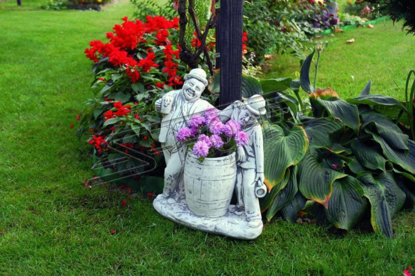 Charlie Chaplin Blumenkübel Pflanz Kübel Dekoration Figur Blumentöpfe
