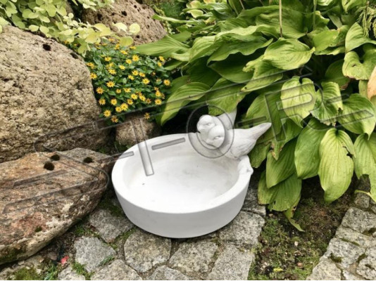 Dekor Vogel Tränke Skulptur Design Figur Statue Garten Figuren Statuen