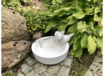 Dekor Vogel Tränke Skulptur Design Figur Statue Garten Figuren Statuen