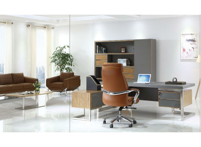 Design Büro Zimmer Set Office Einrichtung Komplett Set Möbel Tisch