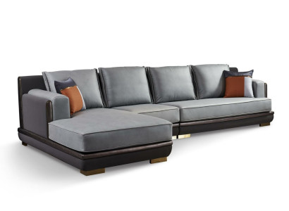 Design Esk Ecksofa L form Modern Sofas Ledersofa Couch Wohnlandschaft