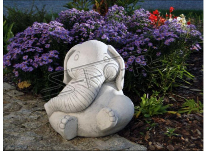 Design Figur Elefant Skulptur Figuren Skulpturen Statuen Weiß Karikatur Statue