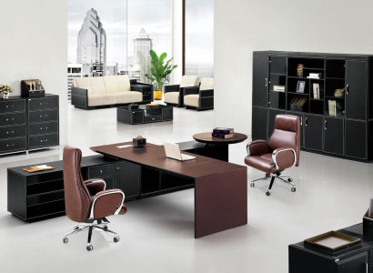 Designer Büro Schreibtisch Ecktische Tisch Hochwertige Praxis Kanzlei