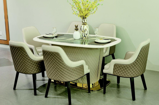 Esstisch Esszimmer Designer Polster Luxus Tisch Tische 160x90cm Esstische Leder