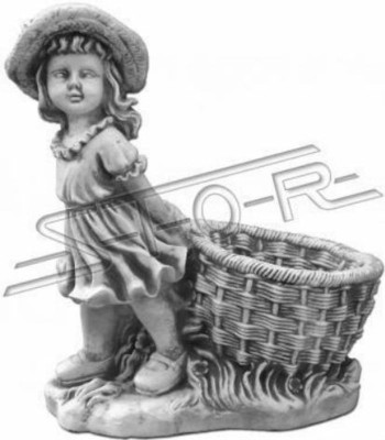 40cm Deko Skulptur Design Figur Statue Garten Grau Figuren Natur Statuen