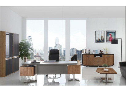 Moderne Büro Zimmer Set Office Einrichtung Komplett Set Deko Möbel Tisch