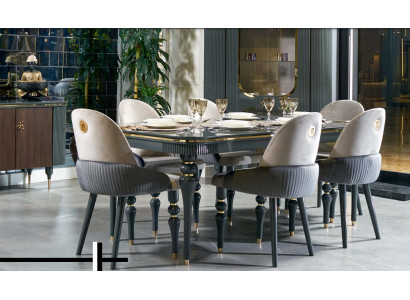 Esszimmer Set Ess Gruppe Holz Tisch Tische Komplett 7tlg Set Esstisch 6x Stühle