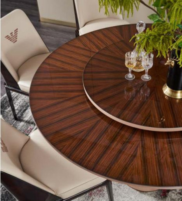 Gruppe Luxus Stuhl Garnitur Lehn Design Möbel Luxus Esszimmer Holz 4x Stühle