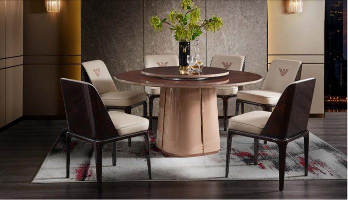 Esstisch Tisch Möbel Lehnstuhl Stuhl Set 5tlg. Gruppe Design Esszimmer