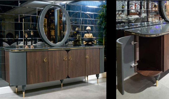 Möbel Kommode Sideboard Schrank Modern neu Kommoden Holz Schränke Anrichte Neu