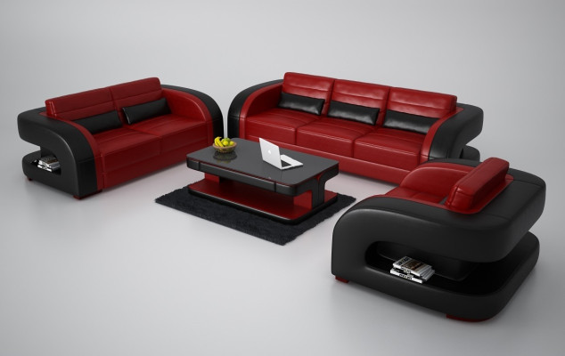 Sofagarnitur 3+2+1 Sitzer Set Modern Design Sofa Polster Couchen Couch