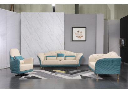 Sofagarnitur 3+2+1 Sitzer Sofa Sitz Couch Moderne Polster Garnitur Couchen