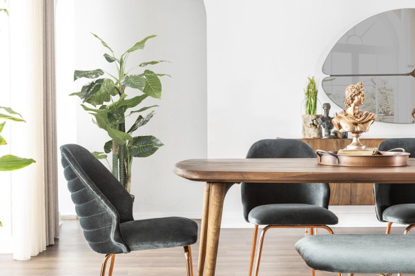 Essecke Essgruppe Esszimmer Esstisch Stühle Tisch Set 8tlg Holz Braun