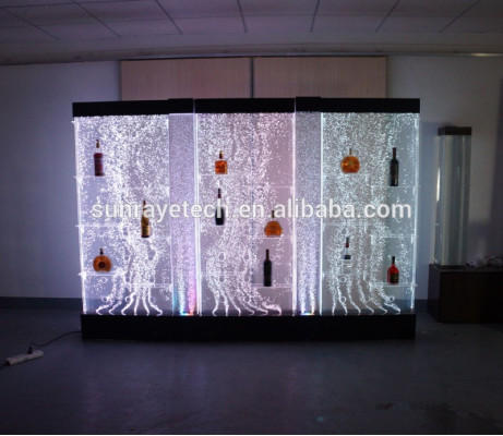 LED Regal Bar Wasser Wand Deko Säule Beleuchtete Wasserwände Bar Theke