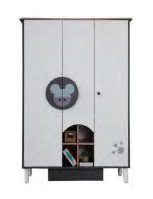 Kleiderschrank Design Möbel Kinderzimmer Schrank Regal Holz Schlafzimmer Neu