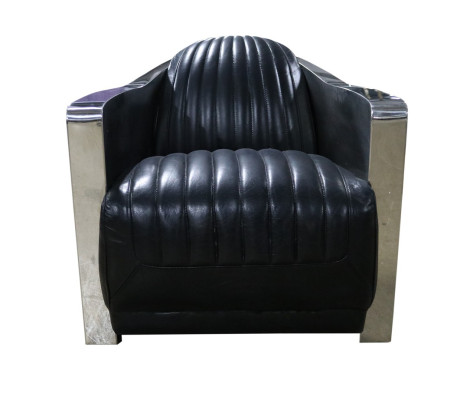 Echtleder Vintage Ledersessel Deko Designsessel Rocket Union Jack Vintage