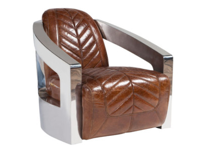 Vintage Retro Stuhl Leder Sessel Lounge Club Design Luxus Möbel Flugzeug