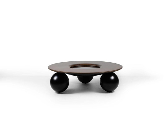Luxus Braun Rund Couchtisch Wohnzimmer Design Möbel Modern Einrichtung