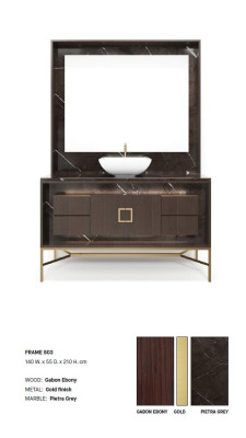 Brauner Badezimmerschrank Badezimmermöbel Klassische Möbel Badezimmerschrank